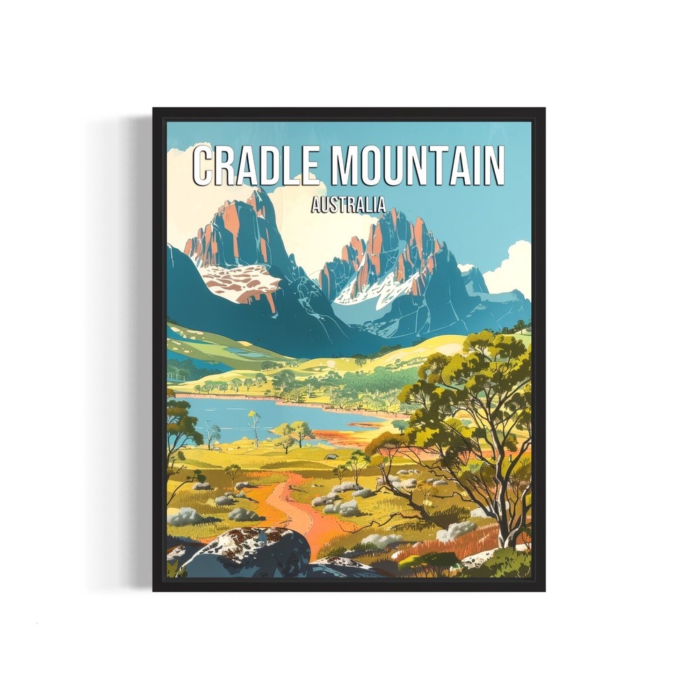 Cradle Mountain Australia Art Print Wall Decor Painting