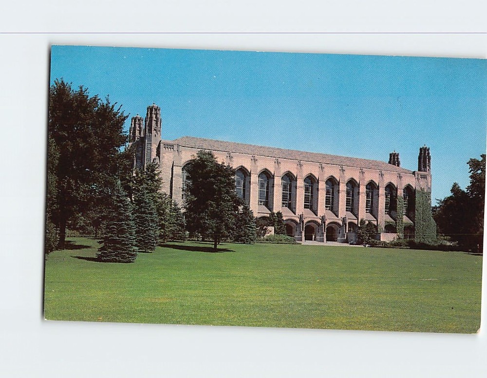 Postcard Deering Library Northwestern University Evanston Illinois USA