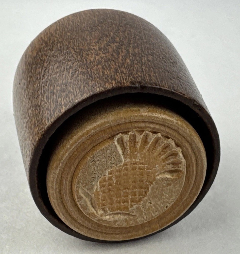 Vintage Pineapple Butter Stamp Mold 2.75