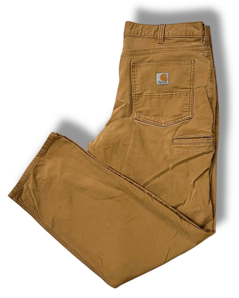Carhartt Relaxed Fit Canvas Workwear Five Pocket Pants Size 38 X 32 Brown