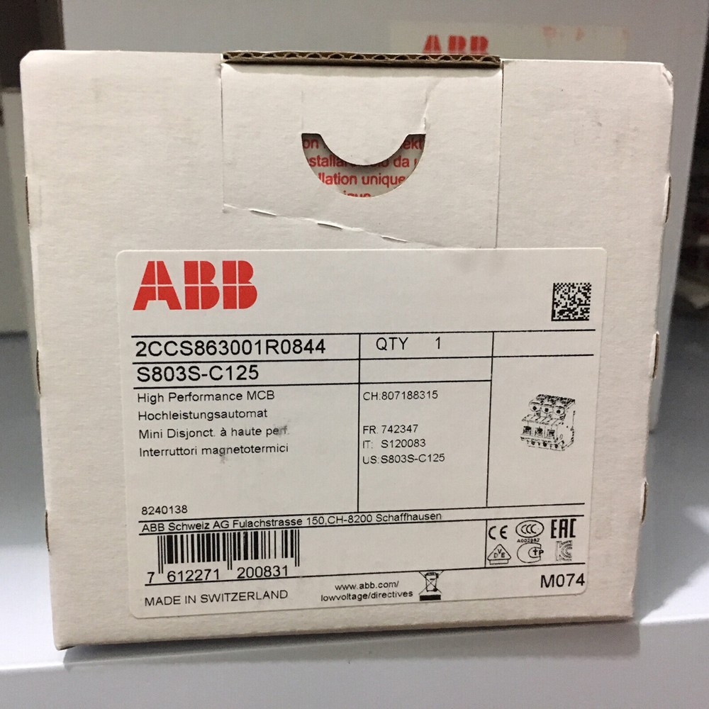 ONE NEW S803S-C125 High Performance MCB Boxed Fast Ship #F22
