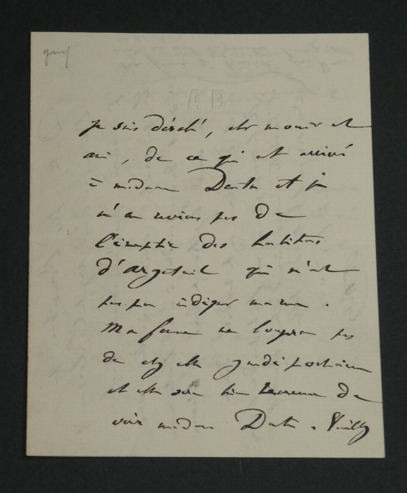 Adolphe Belot - SIGNED AUTOGRAPH LETTER - 3 pages