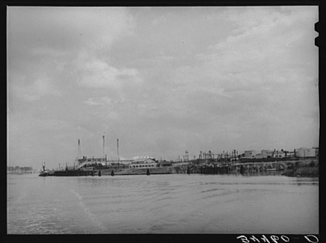 Photo:Houston Texas 1939 Port Harbor Docks Industrial Waterfront FSA