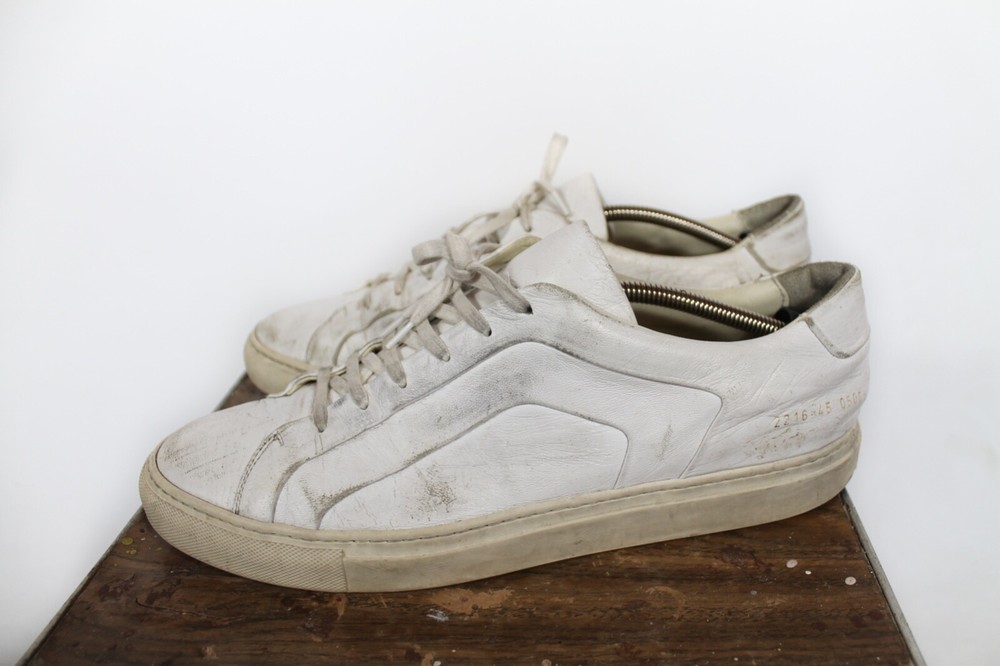 Vintage Common Projects Mens Achilles Low Top Leather Sneakers Margiela Style 45-image