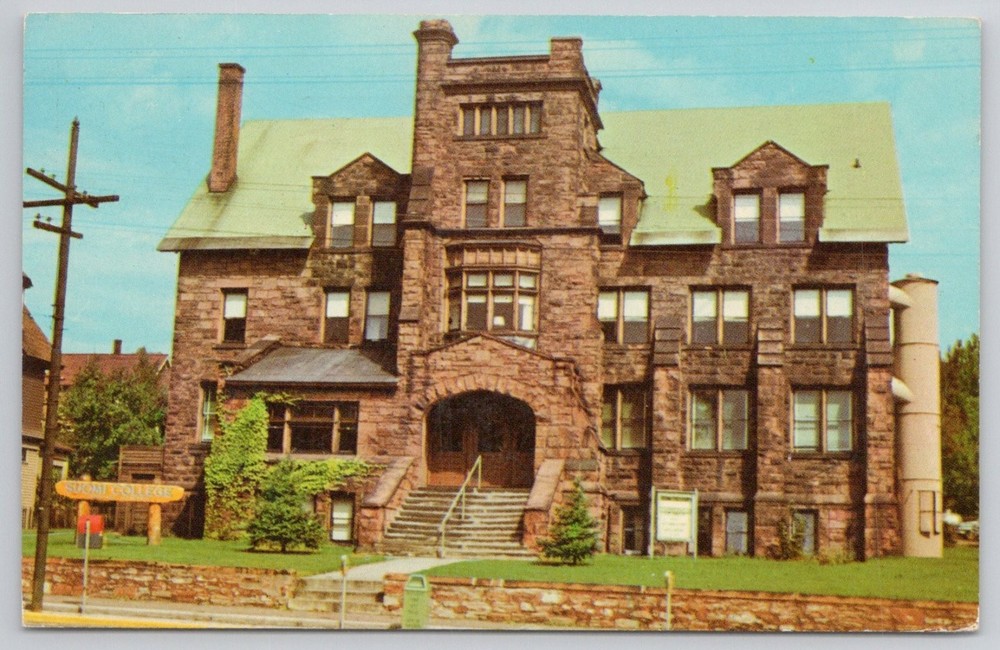 Suomi College Hancock Michigan 1973 Postcard Curteichcolor Vintage Architecture