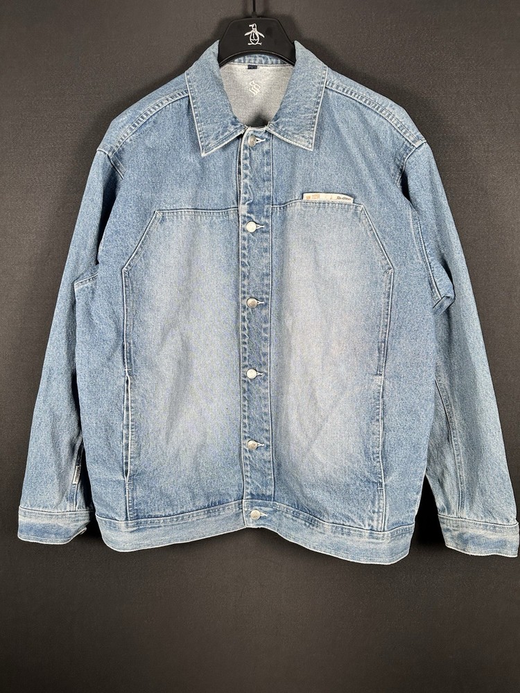 Roca Wear Denim Jacket Vintage 90s Men's Size L See Pics