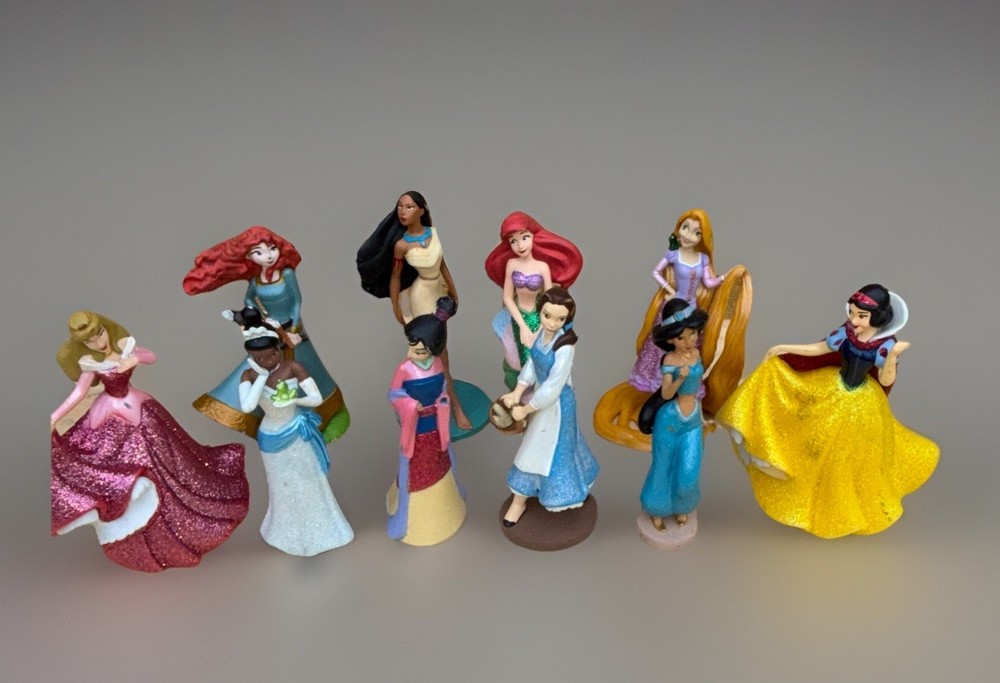 Disney Princess 10 Pc Set Figurine Play or Cake Topper