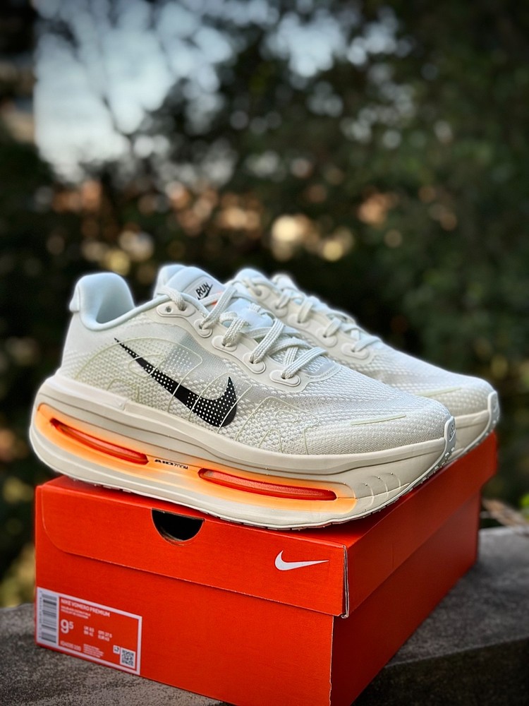 Nike Vomero Premium Premium Off White Orange Air Cushion Men's Athletic Shoes