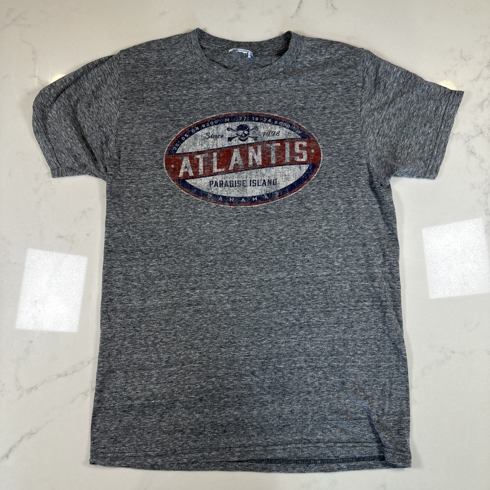 Atlantis Paradise Island Bahamas Souvenir T-Shirt Men’s Medium Skull Graphic