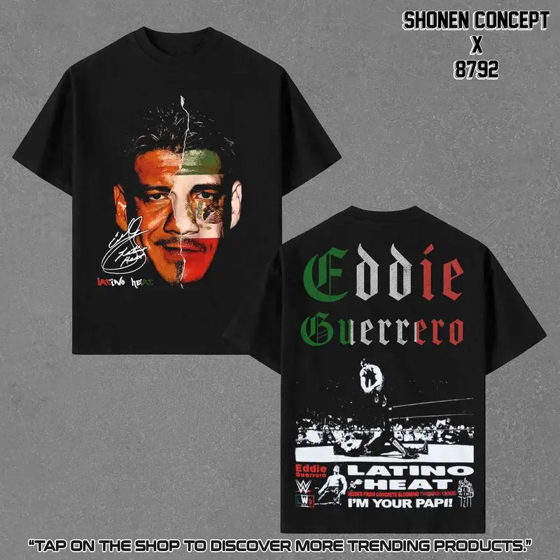 Eddie Guerrero Latino Heat Vintage T-Shirt WWE Wrestlemania XX Lucha Tee