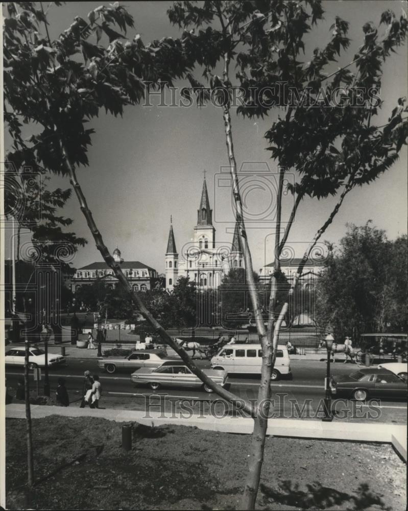 1976 Press Photo New Orleans Tourism- Jackson Square. - noa03251