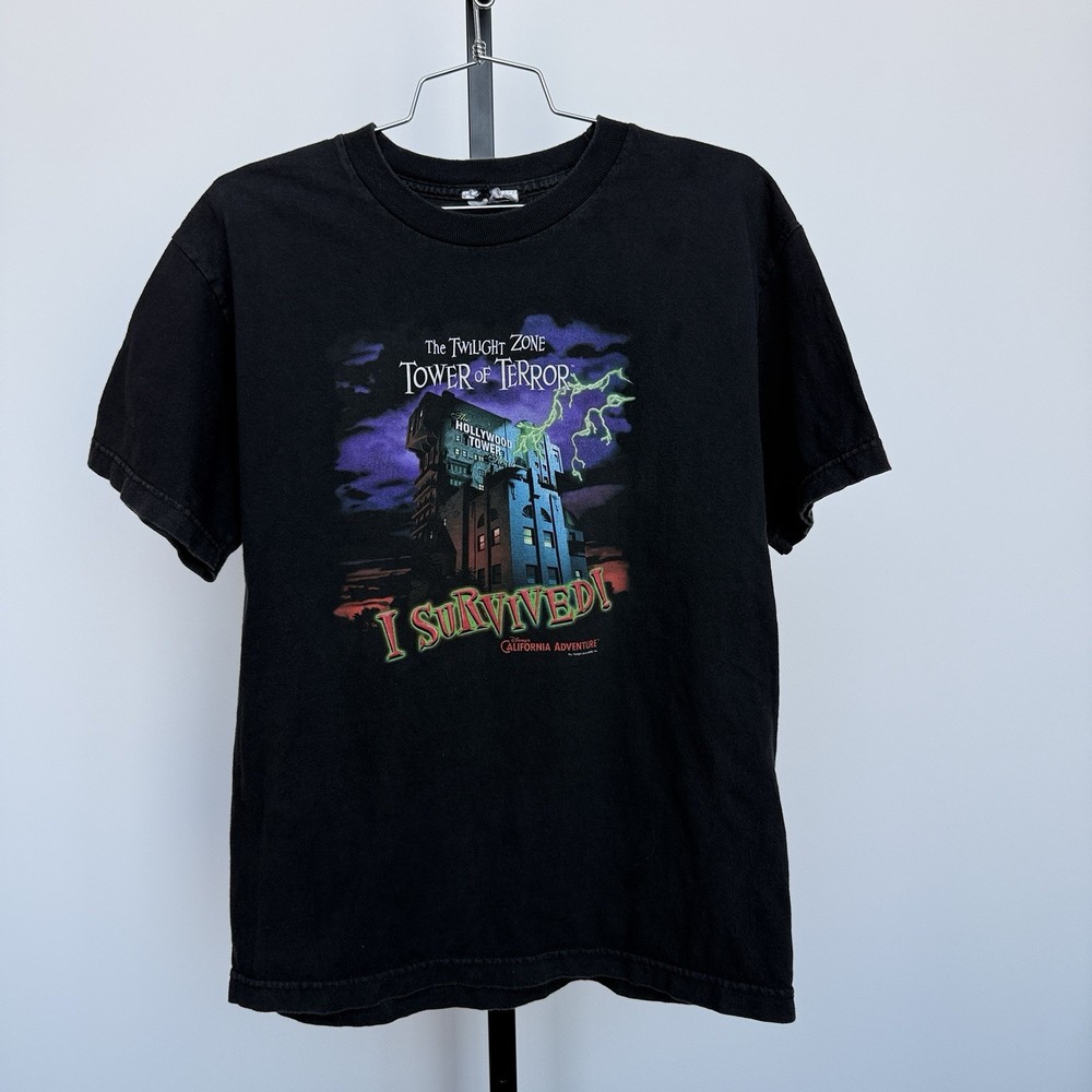 VTG Disney California Adventure Twilight Zone Tower of Terror Men's T-Shirt S