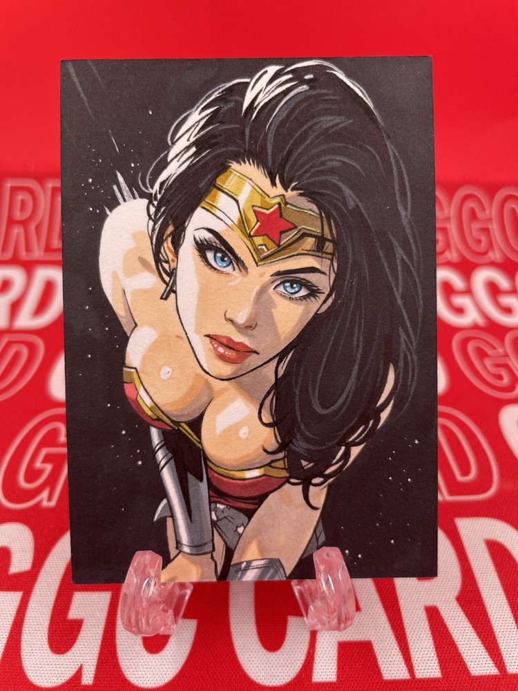 GGC Studio DC Wonder Woman Artist Hand Drawn Auto Sketch Card 1/1