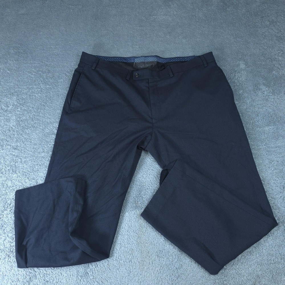 Lauren Ralph Lauren Dress Pants Mens 40x30 Blue Flat Front Stretch Classic Fit