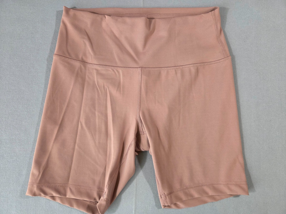 Lululemon Shorts Womens 12 Pink Wunder Train High Rise Biker Stretch Gym Soft