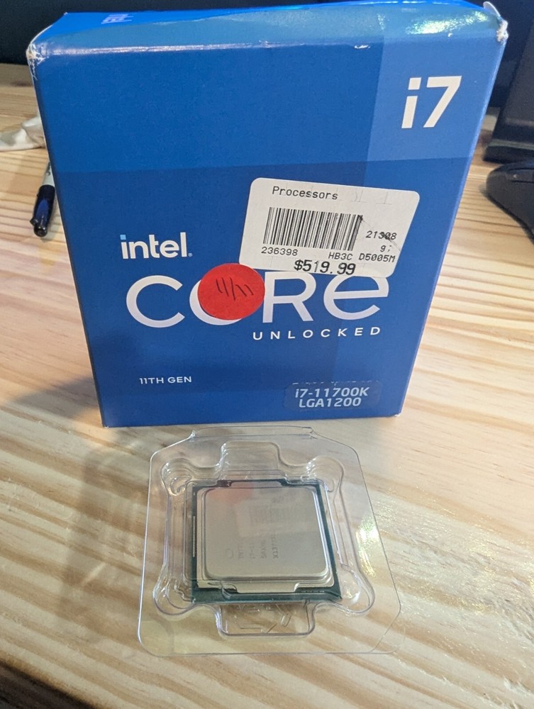 Intel Core i7-11700K Processor LGA1200 Used In Box