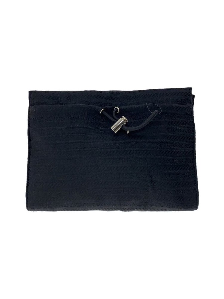 Authentic Black Prada Nylon Pouch From Japan
