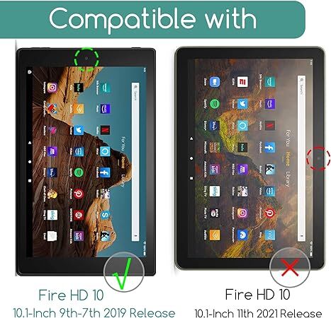 Glass Screen Protector for Amazon Fire HD 10 Tablet 10.1