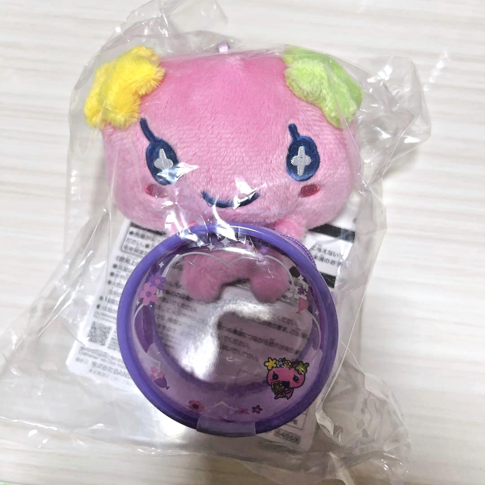 Tamagotchi K-Tama 20th Anniversary! Ichiban Kuji Plush Pouch Violetchi 12cm