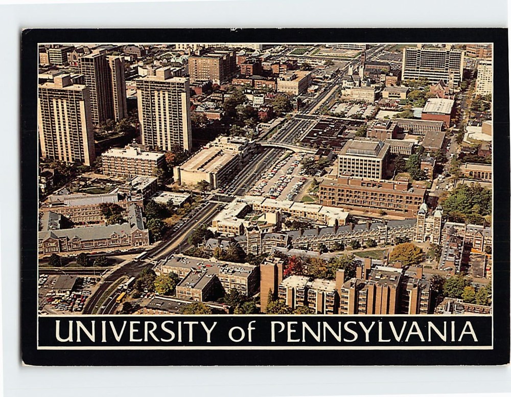Postcard Aerial View University of Pennsylvania Philadelphia Pennsylvania USA