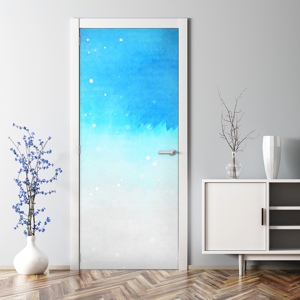 Decal Decor Abstract Colourful Space Bubble Free Door sticker Decal Decor Mural