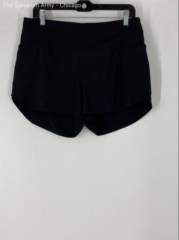 Lululemon Womens Black Elastic Waist Activewear Athletic Shorts Size 10