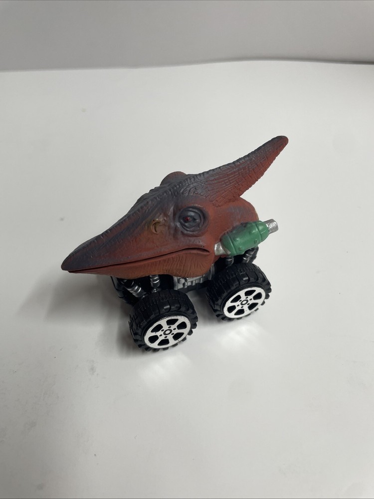 Pterodactyl Dinosaur Head Monster Truck Pull Back Toy 2.5 Inch