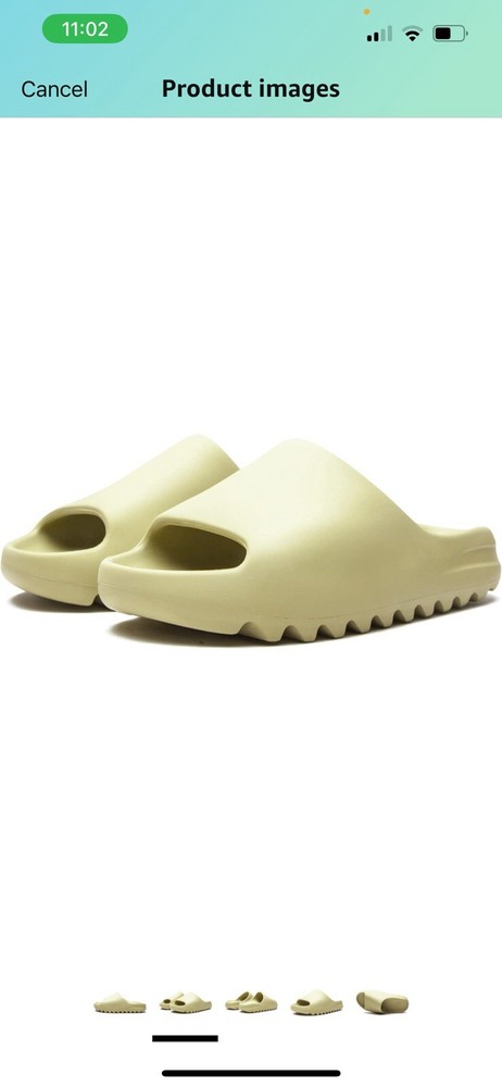 Size 8 women’s - adidas Yeezy Slide Green