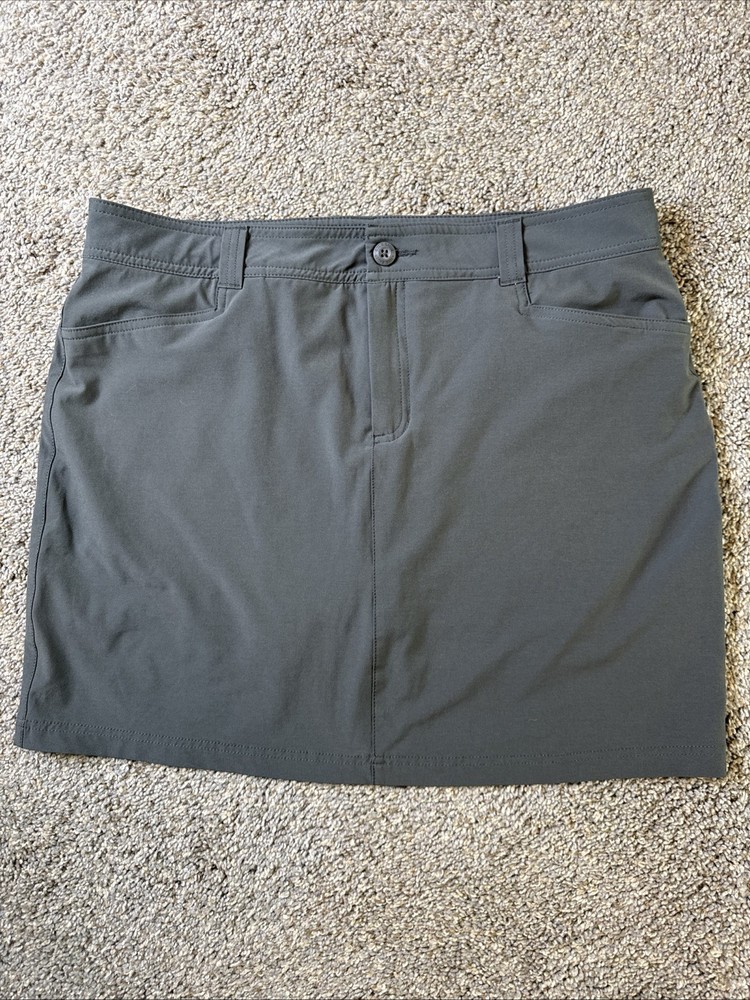 Eddie Bauer Women’s Skort Skirt w/ Shorts Pockets Gray Size 12