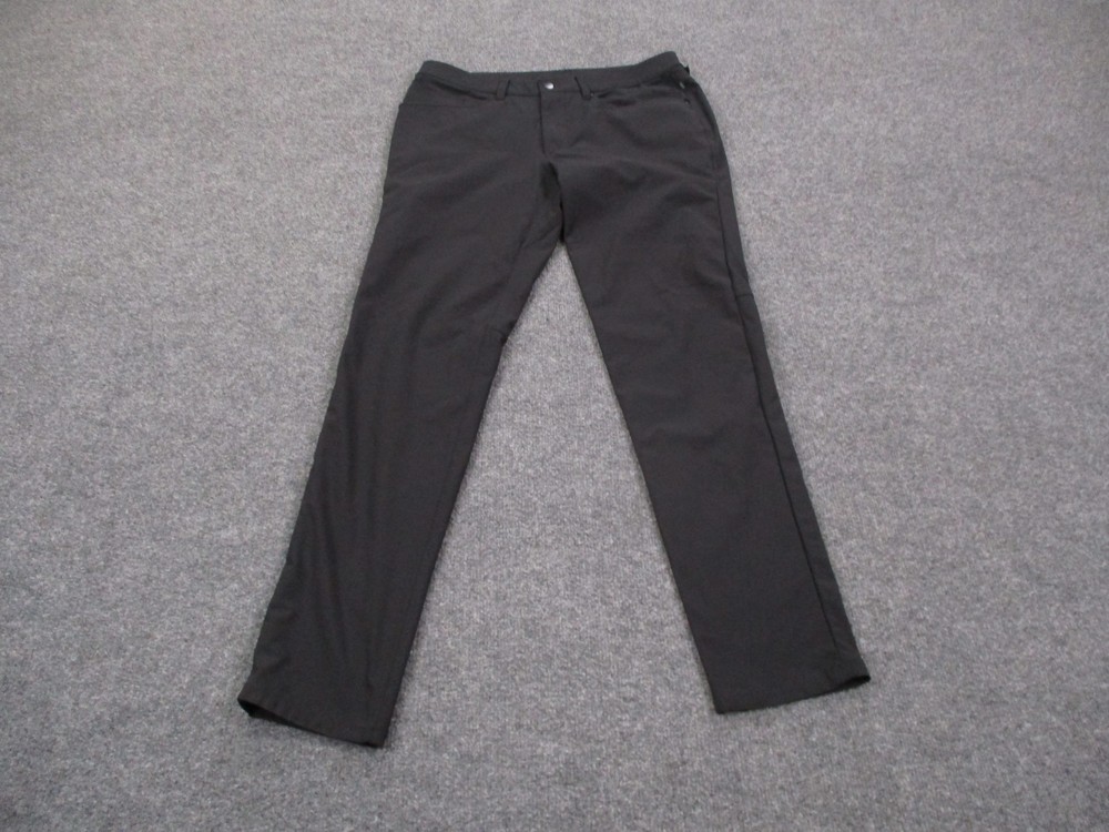 Lululemon Pants Mens 32 Black Chino ABC Slim Fit Warpstreme Stretch LM5adas