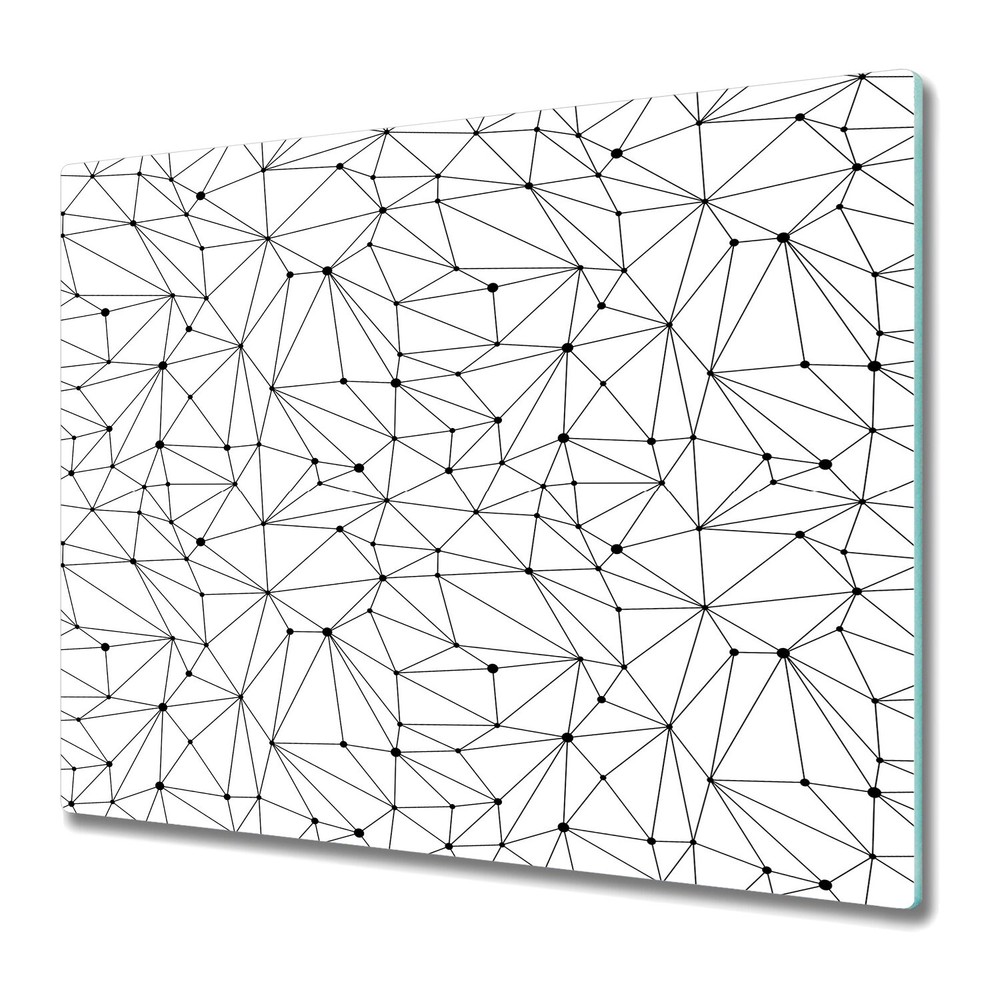 Glass Chopping Cutting Board Minimalistic constellations lines dots style 60x52