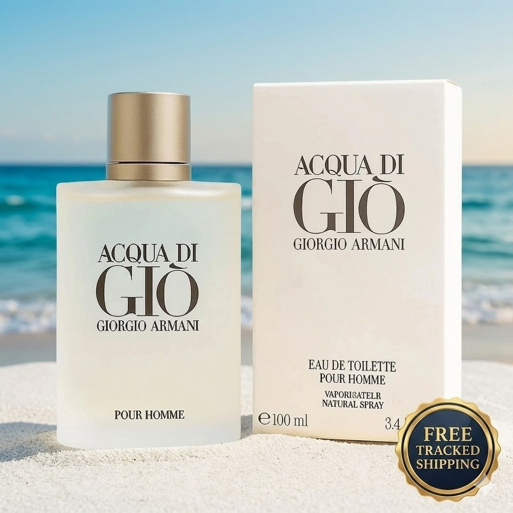 Giorgio Armani Acqua Di Gio Men 3.4 oz 100 ml EDT Cologne Spray Pour Home New