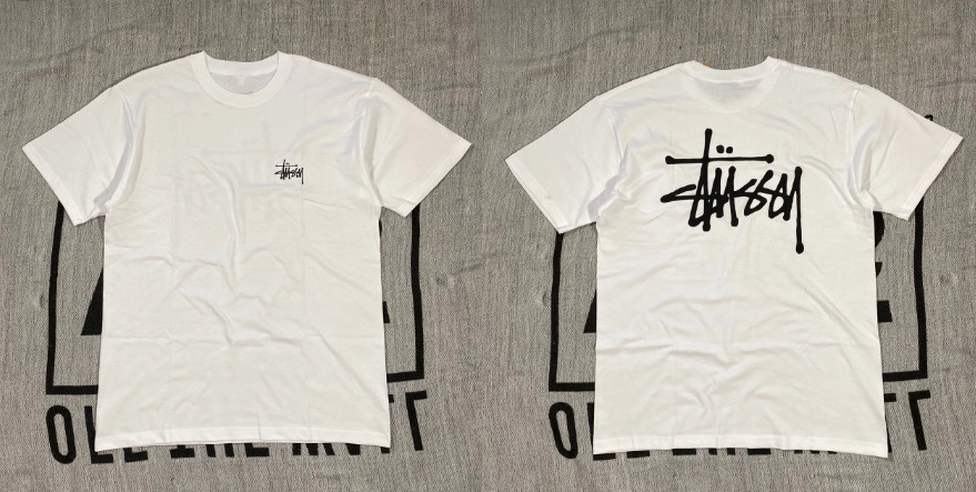 Stussy Basic White Unisex T-Shirt Classic Essential Streetwear Reprint S-5XL
