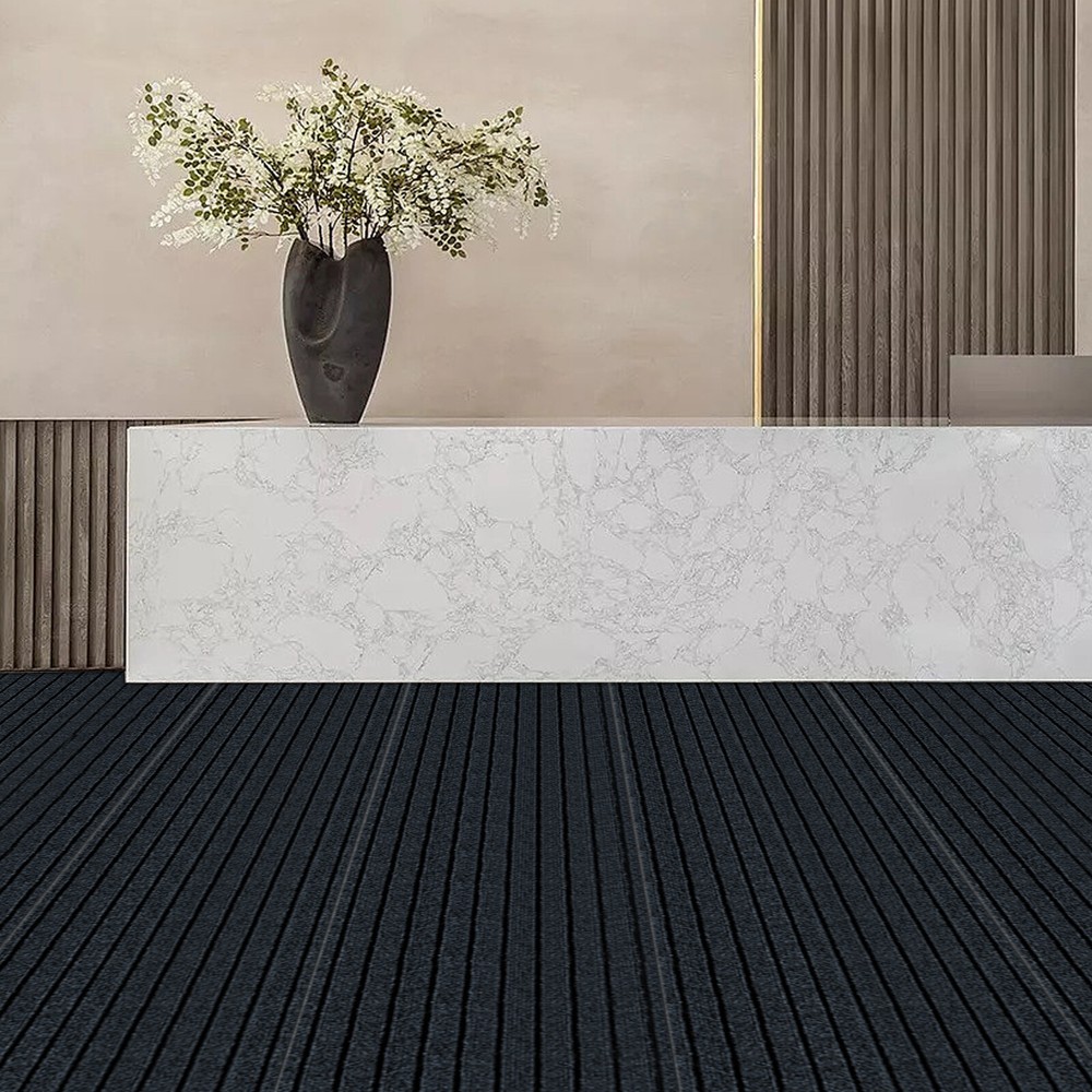 Non-slip indoor floor protector and stair covers for carpeted stairs