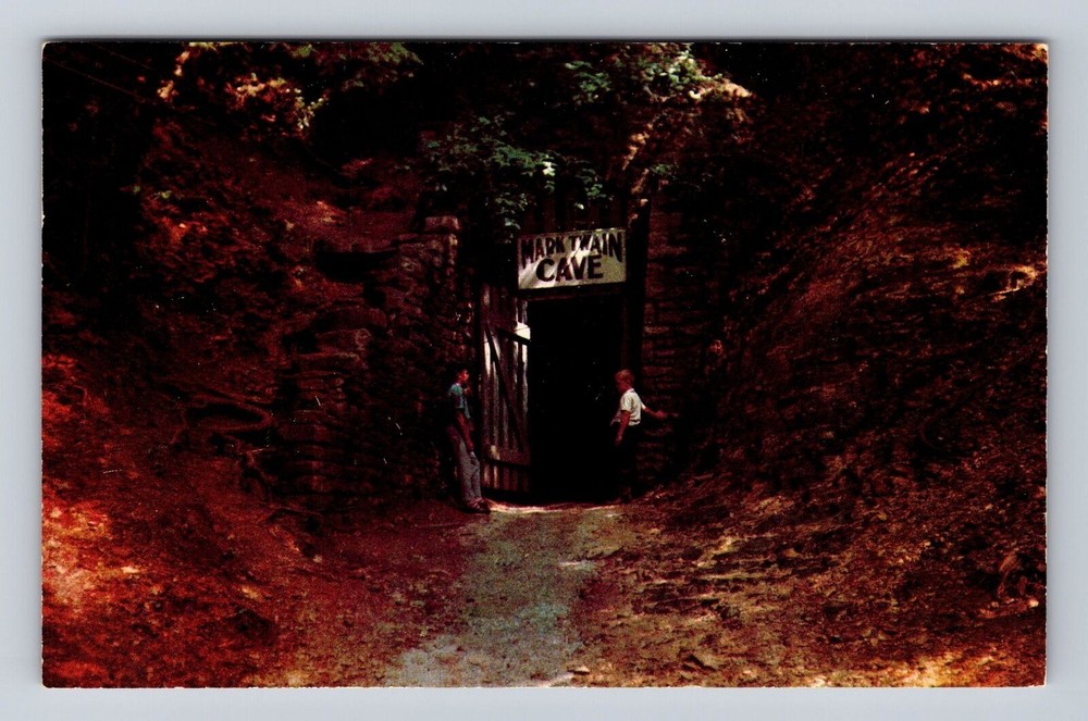 Hannibal MO-Missouri, Entrance to Cave at Hannibal, Antique Vintage Postcard