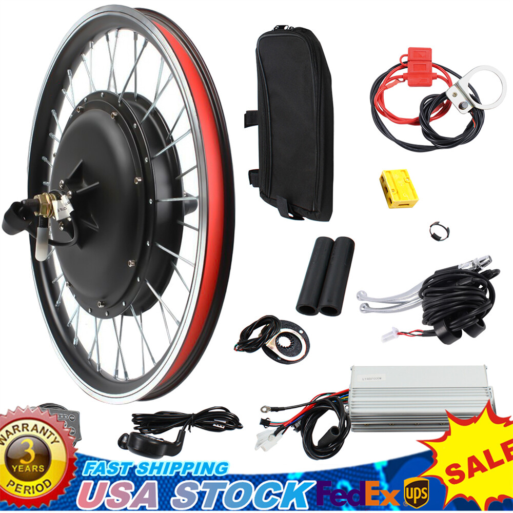 48V 1000W 20 inch eBike Conversion Kit Rear Wheel Hub Motor Electric Bike Motor