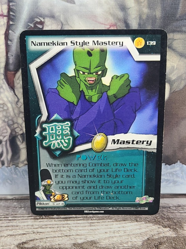 DBZ Dragon Ball Z Namekian style Mastery 139 CCG Unlimited World Games Saga MP