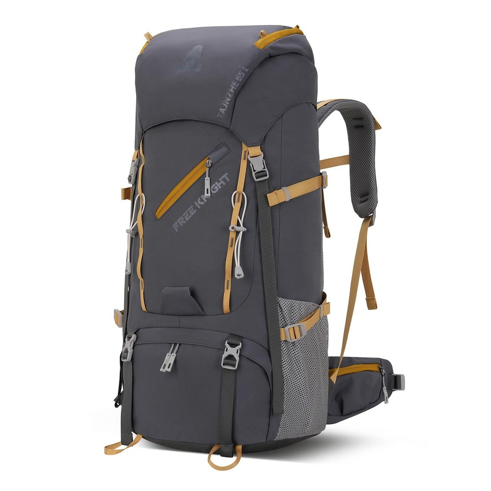 Bseash 65L Waterproof Hiking Camping Backpack with Rain Cover, Outdoor Sport ...