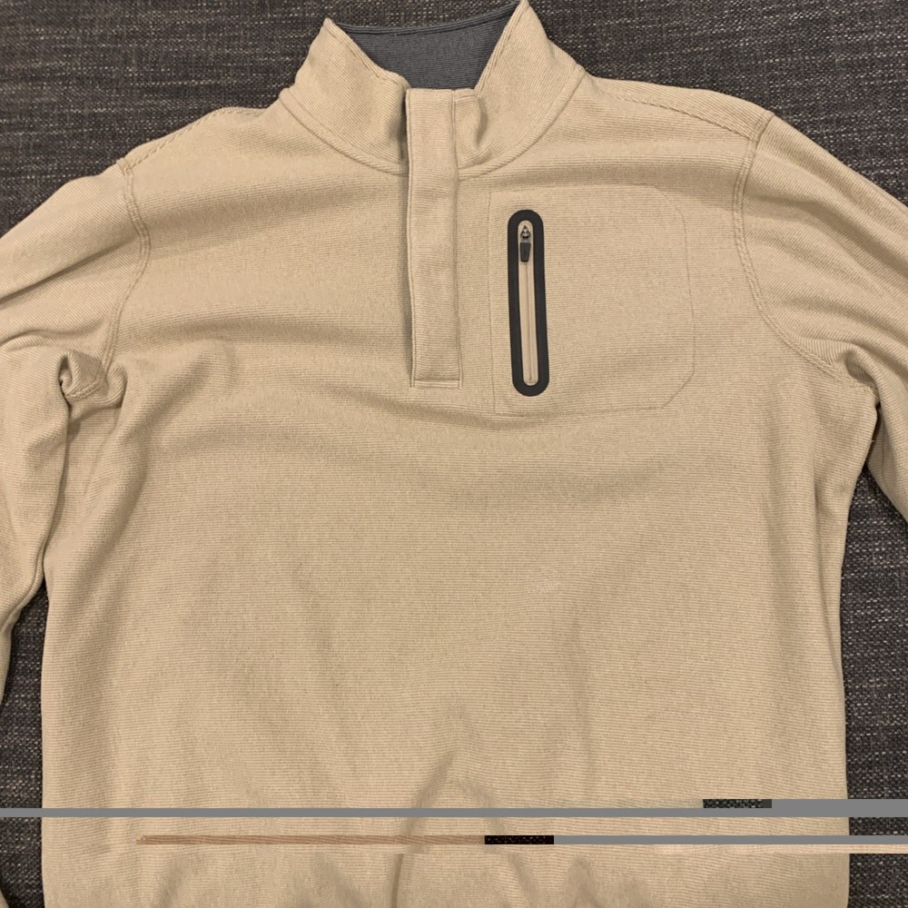 Men’s LL Bean Quarter Zip Pullover Fleece - Size L Great Condition