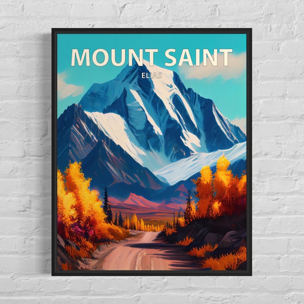 Mount Saint Elias Art Print Mount Saint Elias Wall Art Painting Mount Saint