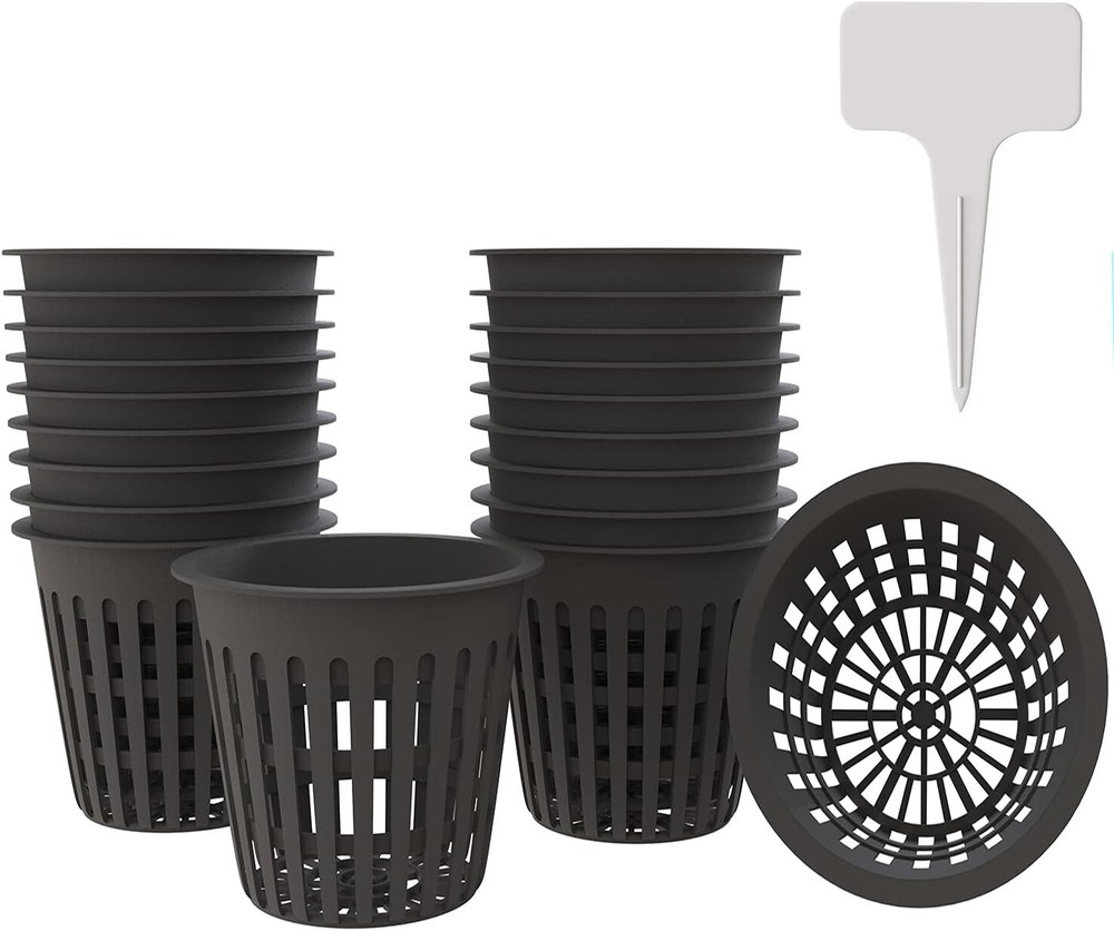 10 PCS 4 In Plastic Net Cups Pots Plant Containers for Hydroponics Aquaponics