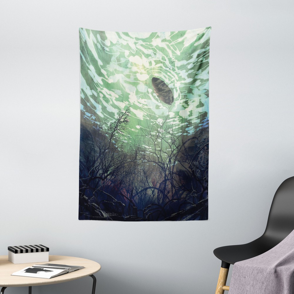 Fantasy Tapestry Underwater World Art Print Wall Hanging Decor