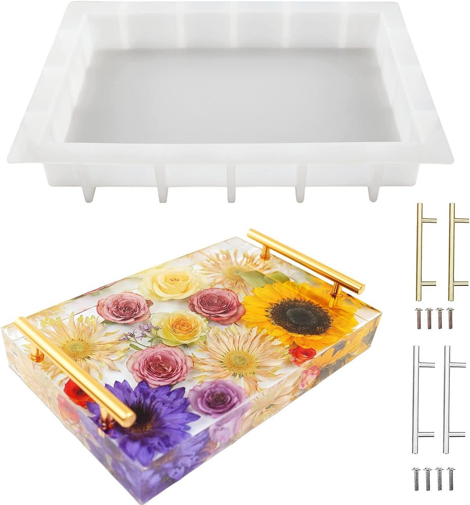 Large Silicone Tray Molds for Resin, 13.5