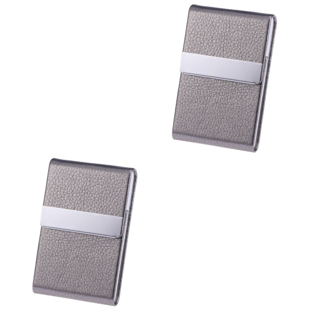 2 Pieces Lanyard Protective Business Card Holder Fashionable