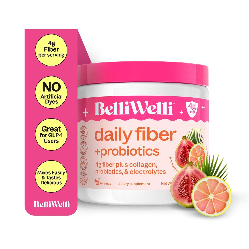 Daily Fiber Supplement Powder with Collagen, Probiotics & Electrolytes | Supp...
