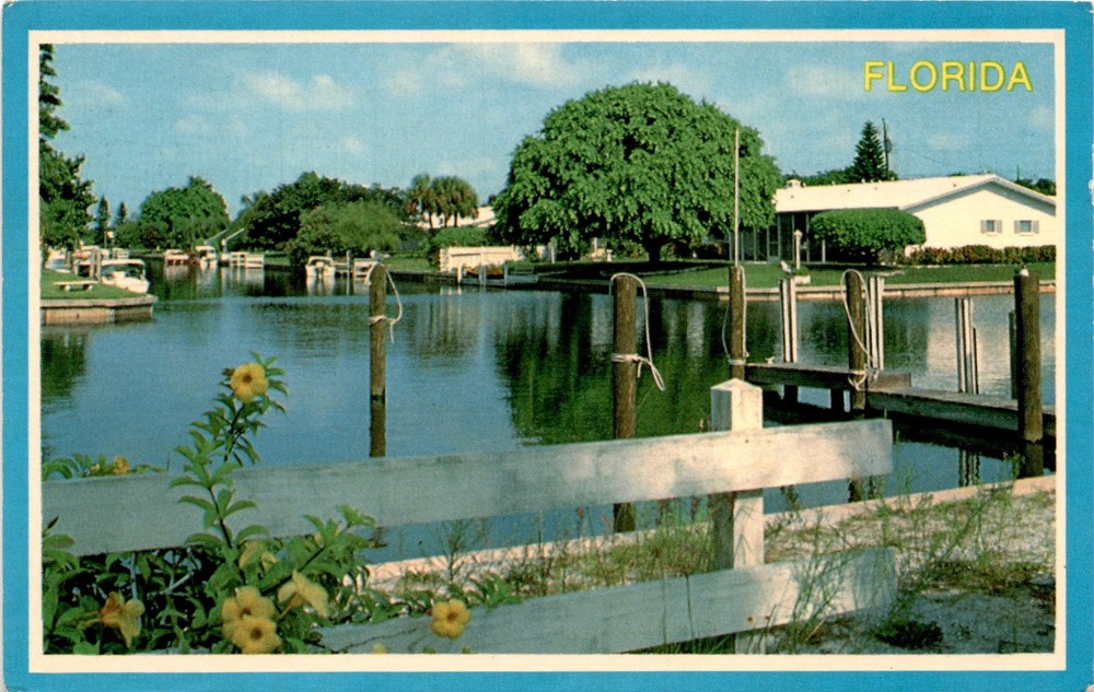 Florida, Gulf Stream Card Co., Miami. Postcard