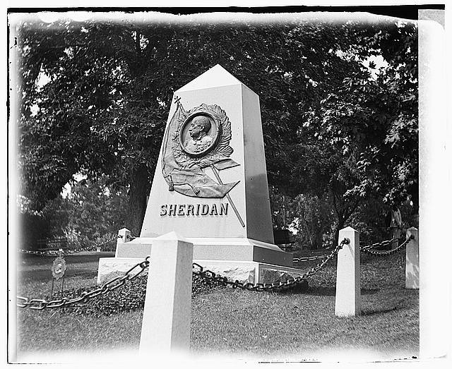 Photo:Arlington Virginia Sheridan Monument 1910s Civil War Memorial