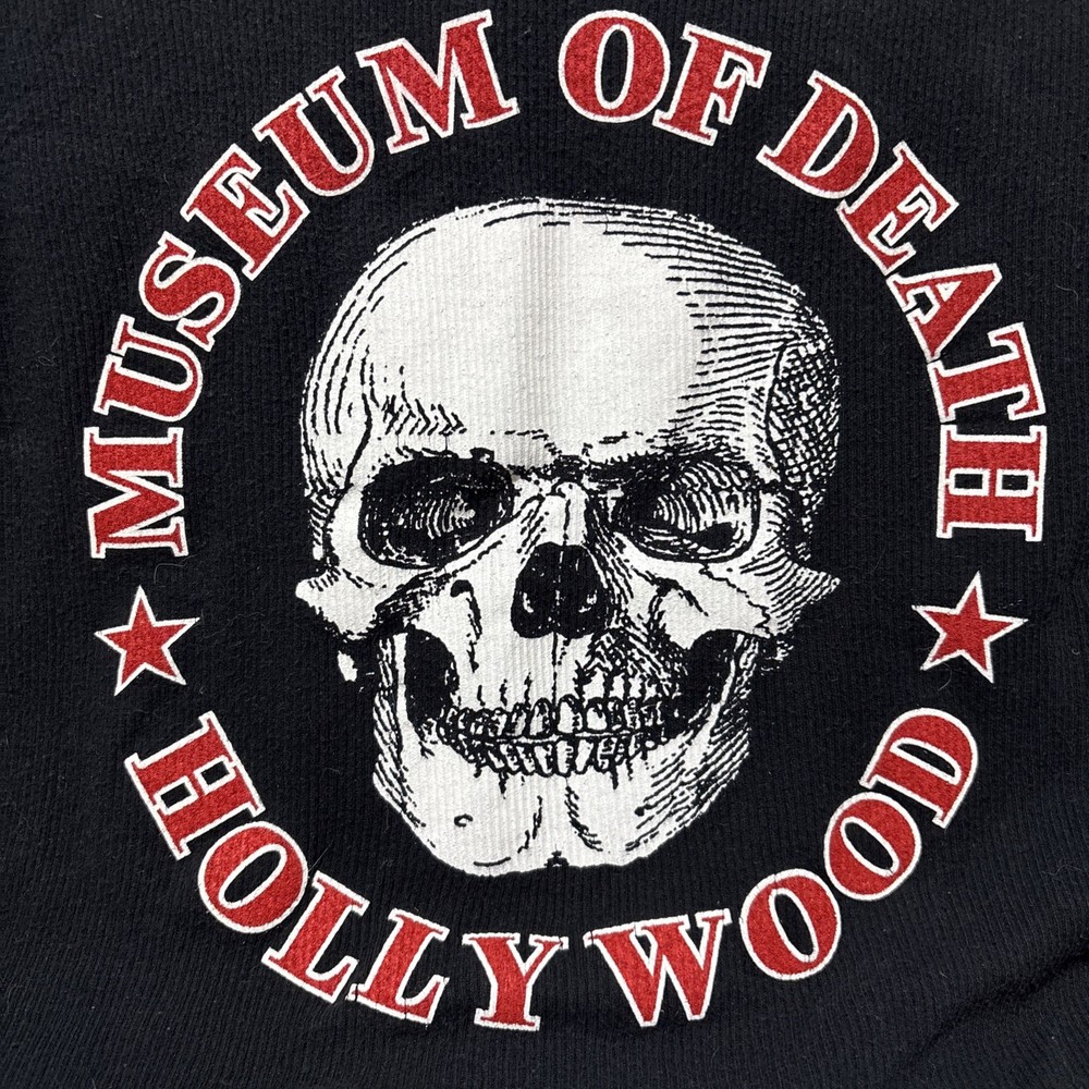 Hollywood Museum Of Death Skull Black Tank Top Women’s Large