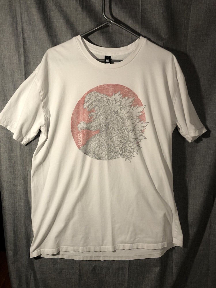 Godzilla XXL White T-Shirt - Officially Licensed Monster Design