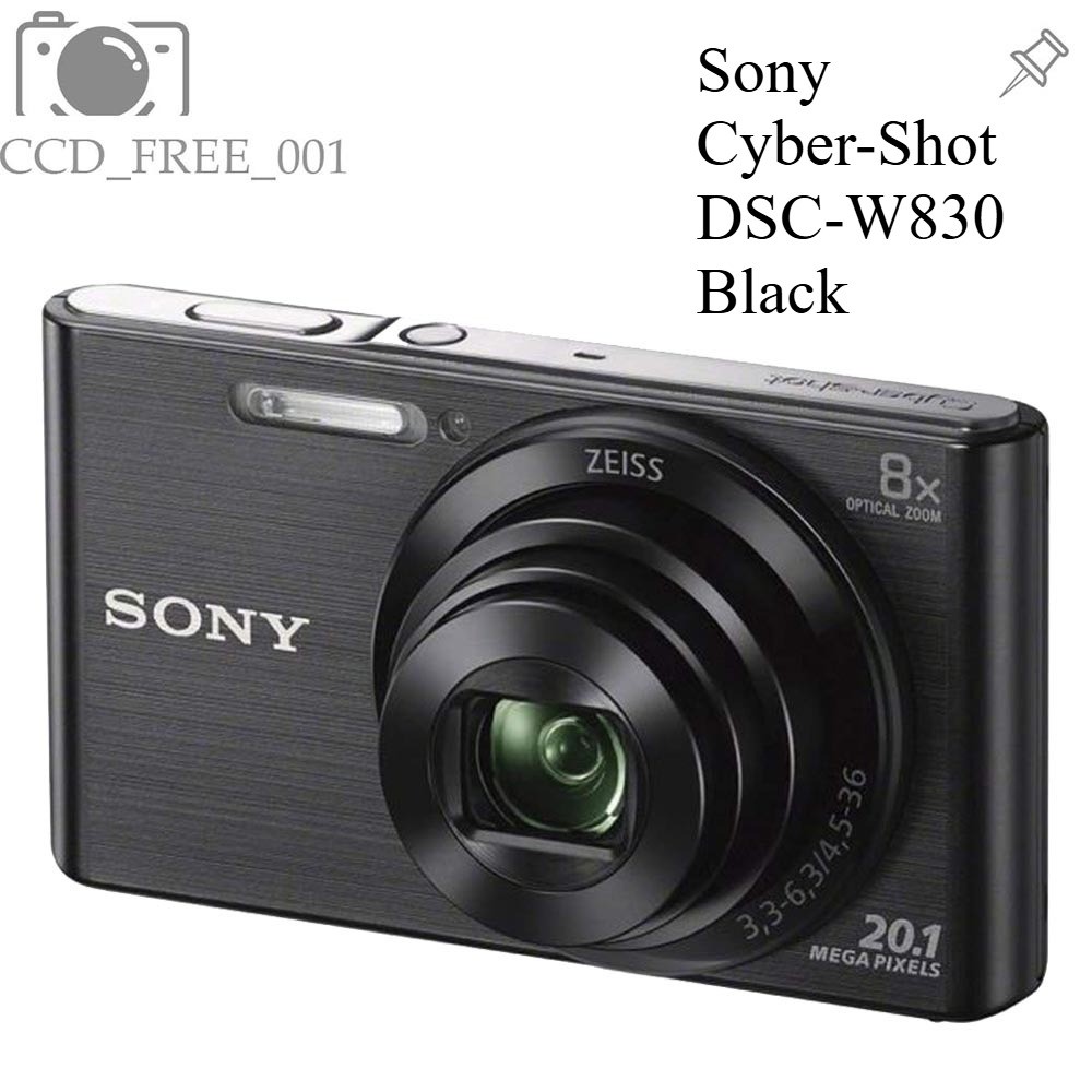 Sony Cyber-Shot DSC-W830 Digital Camera 8x Optical Zoom 20.1MP Black AE/FE Lock
